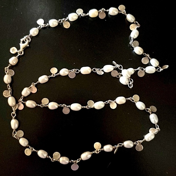 Silpada Vintage RARE Sterling Silver Freshwater Pearl, 20 inch “Wisdom Necklace” - Picture 3 of 7